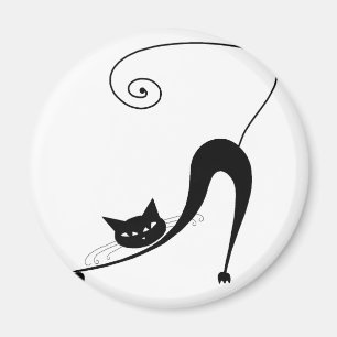 Imã Gatinho irrisório preto 2