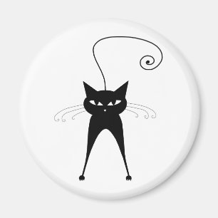 Imã Gatinho irrisório preto 6