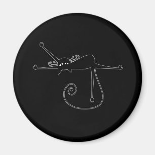 Imã Gatinho irrisório preto 7