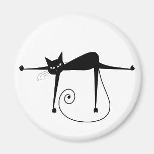 Imã Gatinho irrisório preto 8