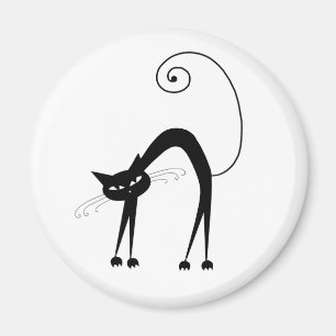 Imã Gatinho irrisório preto 9