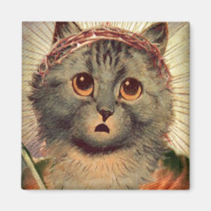 Imã Gatinho Jesus com a coroa de espinhos