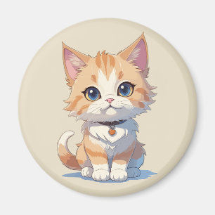 Imã Gatinho Kawaii Cuteness Overload