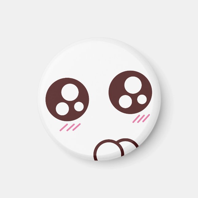 Imã Gatinho kawaii muito bonito e pequeno emoji (Frente)