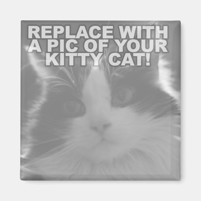 Imã Gatinho Kitty Personalizado (Frente)