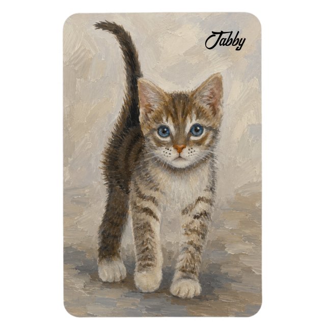 Ímã Gatinho Listrado (Vertical)