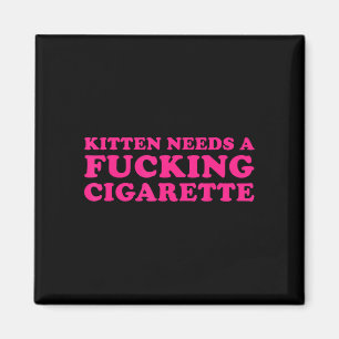 Imã Gatinho precisa de um cigarro piada de gato engraç
