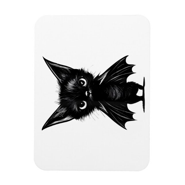 Ímã Gatinho Preto, Grumpy, Do Dia Das Bruxas (Vertical)