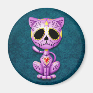 Imã Gatinho roxo e azul do açúcar do zombi