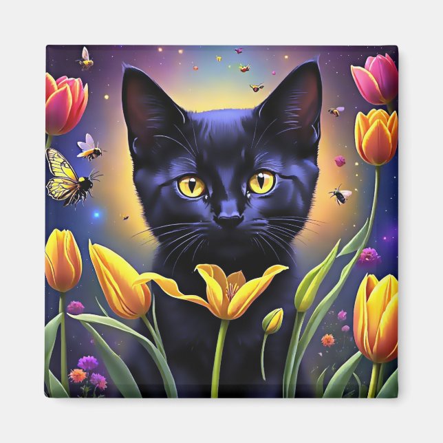 Imã Gatinho Tulip (Frente)