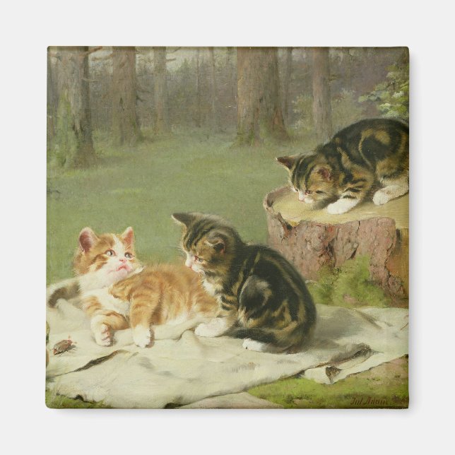 Imã Gatinhos Brincando (Frente)