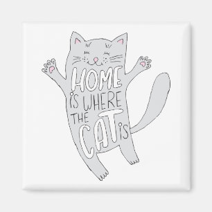 Imã Gatinhos De Cartoon Desenhados À Mão Imagens De