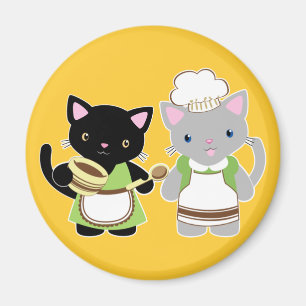 Imã Gatinhos do cozimento do Yoyo e do Suki Neko