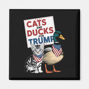 Imã Gatinhos E Patos Para Gatos De Trump E Patos Para