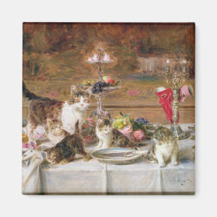 Imã Gatinhos em um banquete, século XIX