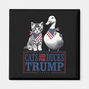 Imã Gatinhos Para Trump 2024 Gatos E Patos Para Trump 