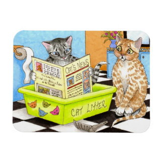 Ímã Gato 464 Flexi Magnet engraçado
