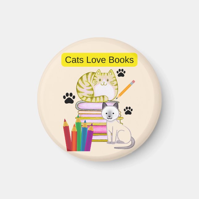 Imã Gato Ama Livros (Frente)