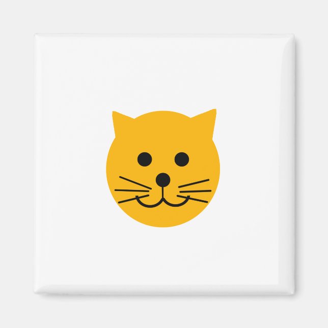 Imã Gato amarelo bonito (Frente)