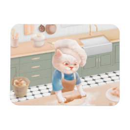 Ímã Gato Baker Baby - Cozy Morning Kneading