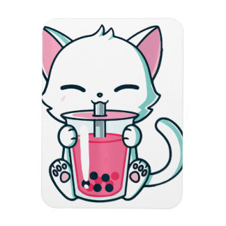 Ímã Gato Boba Tea Refrigerator Magnet