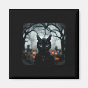Imã Gato Bonito De Gato Para O Halloween