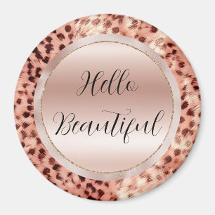 Imã Gato Bonito, Rosa Dourado, Leopardo