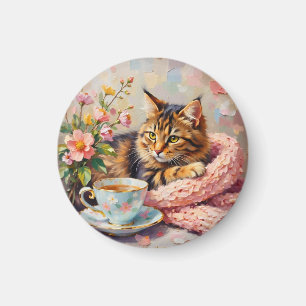 Imã Gato com Taa Cup