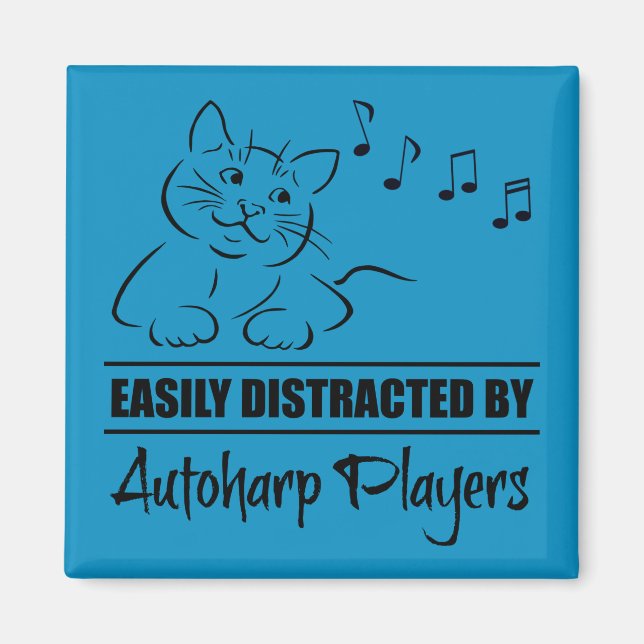 Imã Gato curioso facilmente distraído por jogadores Au (Frente)