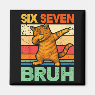 Imã Gato Dabbing Bruh 67 Meme 6 7 Seis Sete 