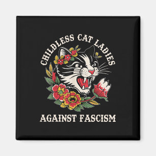 Imã Gato Damas Contra Fascismo Engraçado Gato Feminist