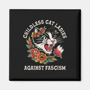 Imã Gato Damas Contra Fascismo Engraçado Gato Feminist