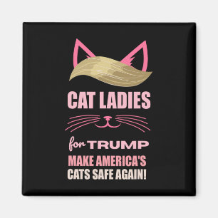 Imã Gato Damas por Trump Torna os Gatos Americanos Seg