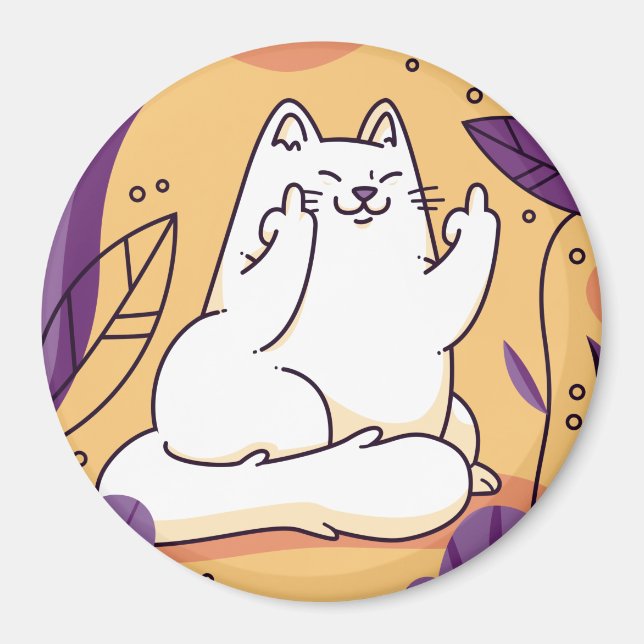 Imã Gato dando o dedo (Frente)