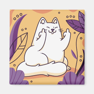 Imã Gato dando o dedo