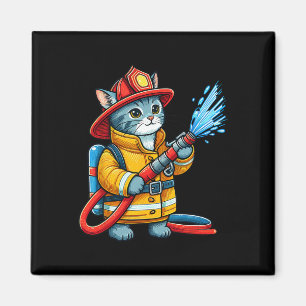 Imã Gato de Amante de os animais de Bombeiro Gato
