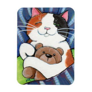 Ímã Gato de Calico e Urso de Teddy