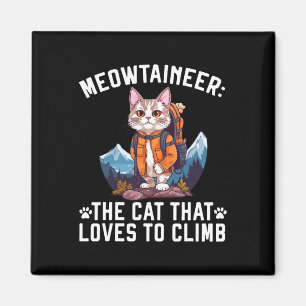 Imã Gato de caminhada Gato de trilha Dono de gato Mont