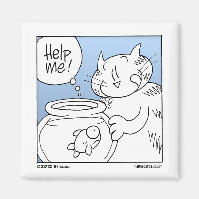 Imã Gato De Comida De Peixe (Frente)