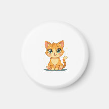 **Gato de Desenho Animado Fofo – Ilustração Adoráv