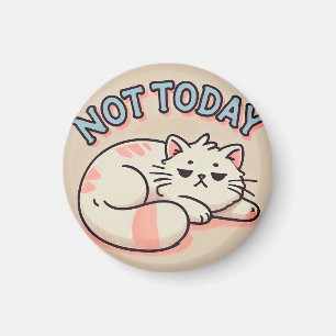 Imã Gato de Desenho Animado Preguiçoso 