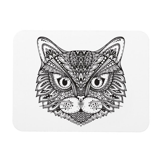 Ímã Gato de Estilo (Horizontal)