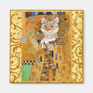Imã Gato de Gustavo Klimt no ímã Dourado da paródia