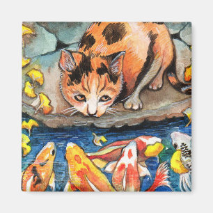 Imã Gato de Koi Pond