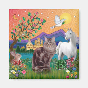 Imã Gato de Maine Coon - Terra da Fantasia