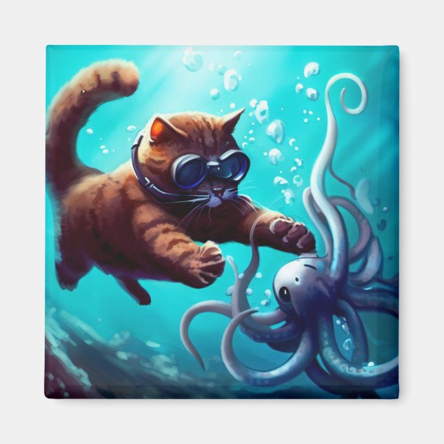 Imã Gato de mergulho (Frente)