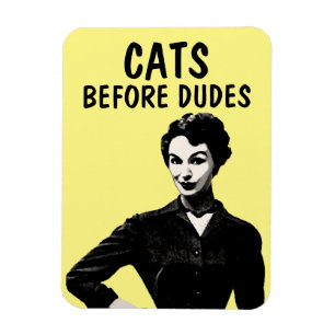 ÍMÃ GATO DE MULHER RETRO, GATOS ANTES DE MAGNETS