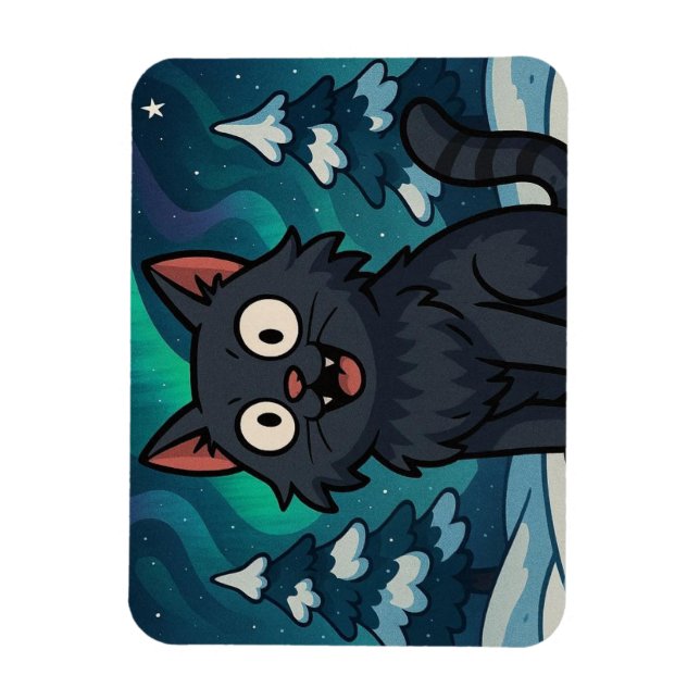 Ímã Gato de Natal Islandês do Yule  (Vertical)