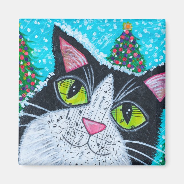 Imã Gato de Neve (Frente)