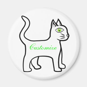 Imã Gato de Olhos Verdes Trovão_Cove